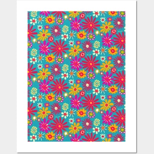 Floral pattern - beautiful floral design - floral illustration Posters and Art